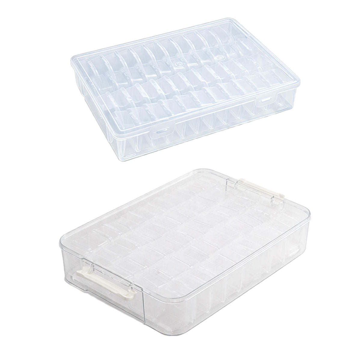 Clear Multi Cell Storage Boxes Two Sizes | StorageOZ