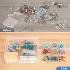 Clear Multi Cell Storage Boxes Two Sizes | StorageOZ