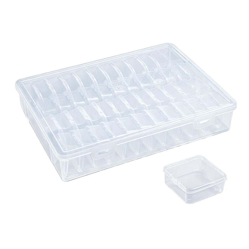Clear Multi Cell Storage Boxes Two Sizes | StorageOZ