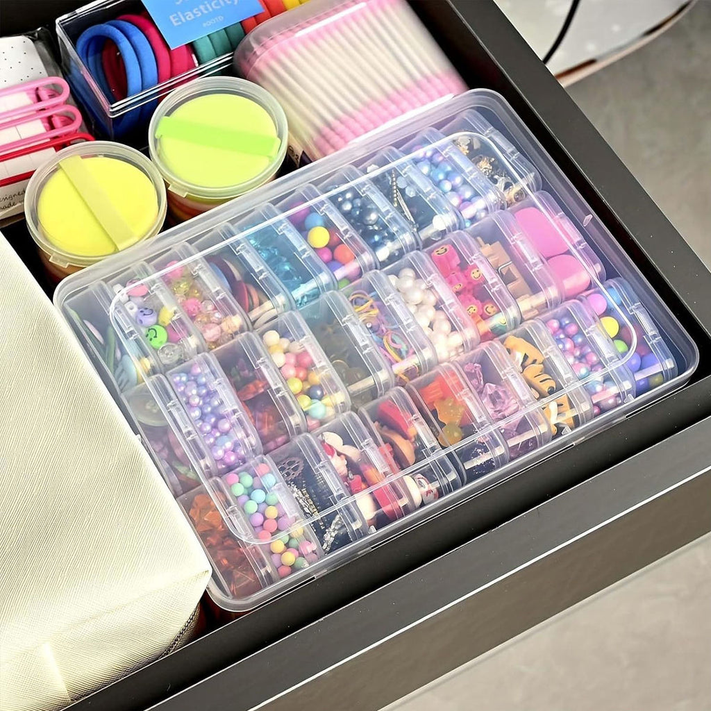 Clear Multi Cell Storage Boxes Two Sizes | StorageOZ