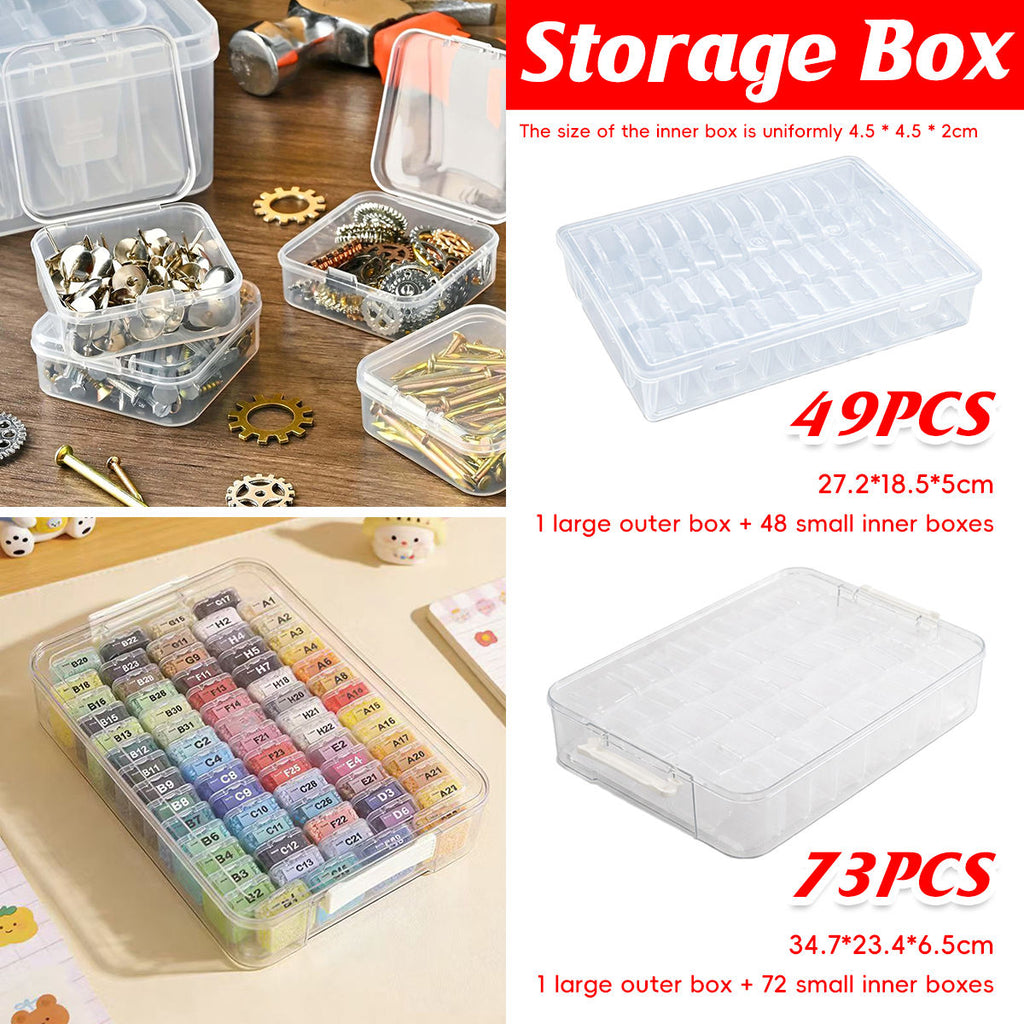 Clear Multi Cell Storage Boxes Two Sizes | StorageOZ