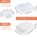 Clear Multi Cell Storage Boxes Two Sizes | StorageOZ