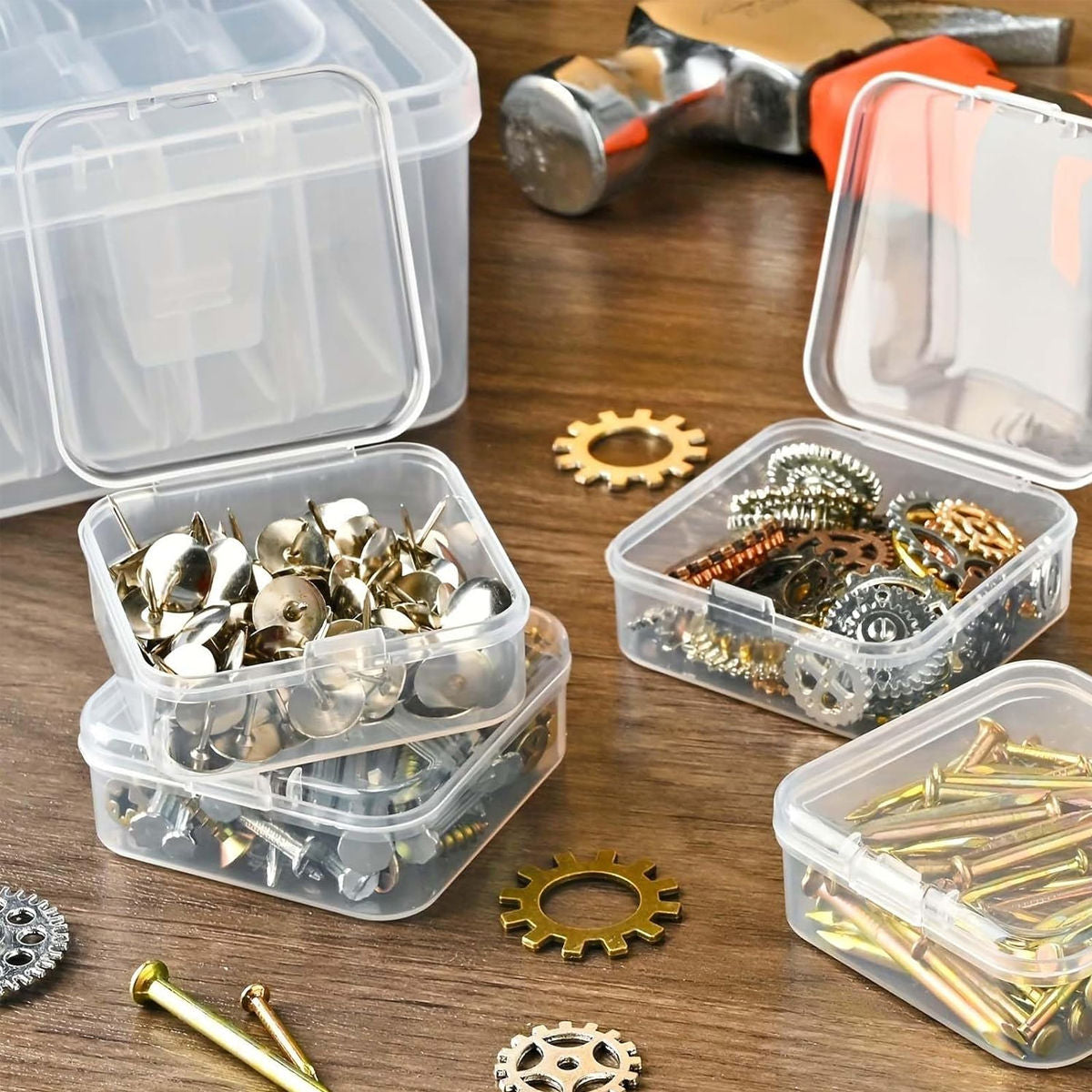 Clear Multi Cell Storage Boxes Two Sizes | StorageOZ