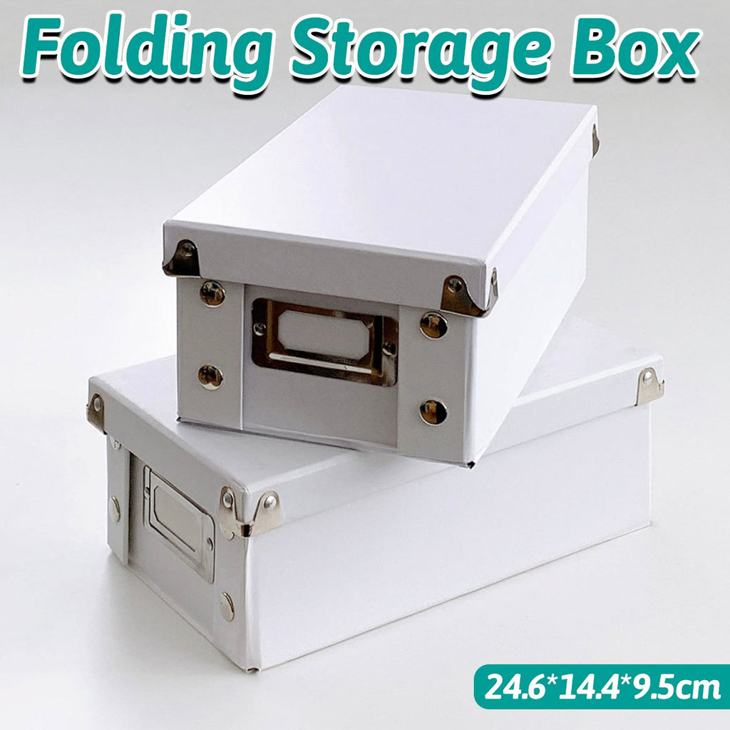 White Foldable Home Storage Box Organiser | StorageOZ