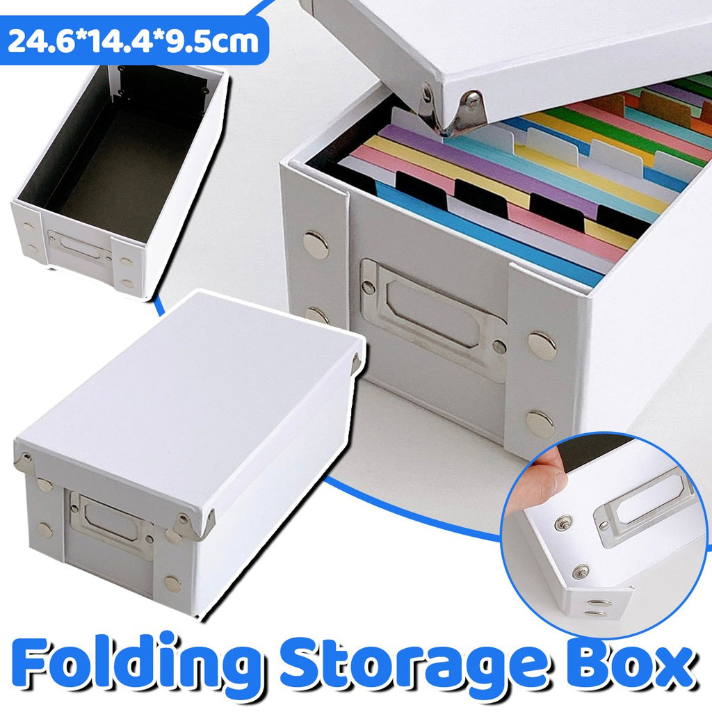 White Foldable Home Storage Box Organiser | StorageOZ