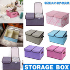Double Lid Fabric Storage Box Six Colours | StorageOZ