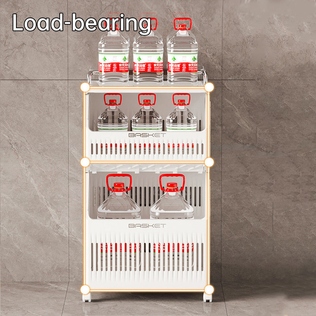 White Storage Cart Two or Three Tiers Set | StorageOZ