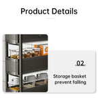 3 Tier Slim Pull Out Trolley Two Colours | StorageOZ