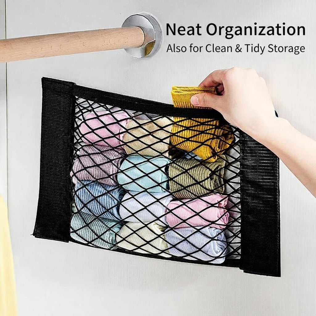 3 Pcs Velcro Mesh Storage Net for Cabinets | StorageOZ