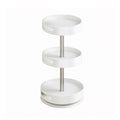 3 Tier 360 Rotating Storage Rack White Spice Cosmetic Organiser Turntable | StorageOZ