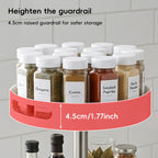 3 Tier 360 Rotating Storage Rack White Spice Cosmetic Organiser Turntable