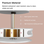3 Tier 360 Rotating Storage Rack White Spice Cosmetic Organiser Turntable