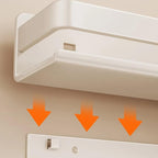 White Steel Kitchen Wall Shelf Two Widths | StorageOZ
