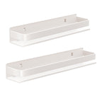 White Steel Kitchen Wall Shelf Two Widths | StorageOZ