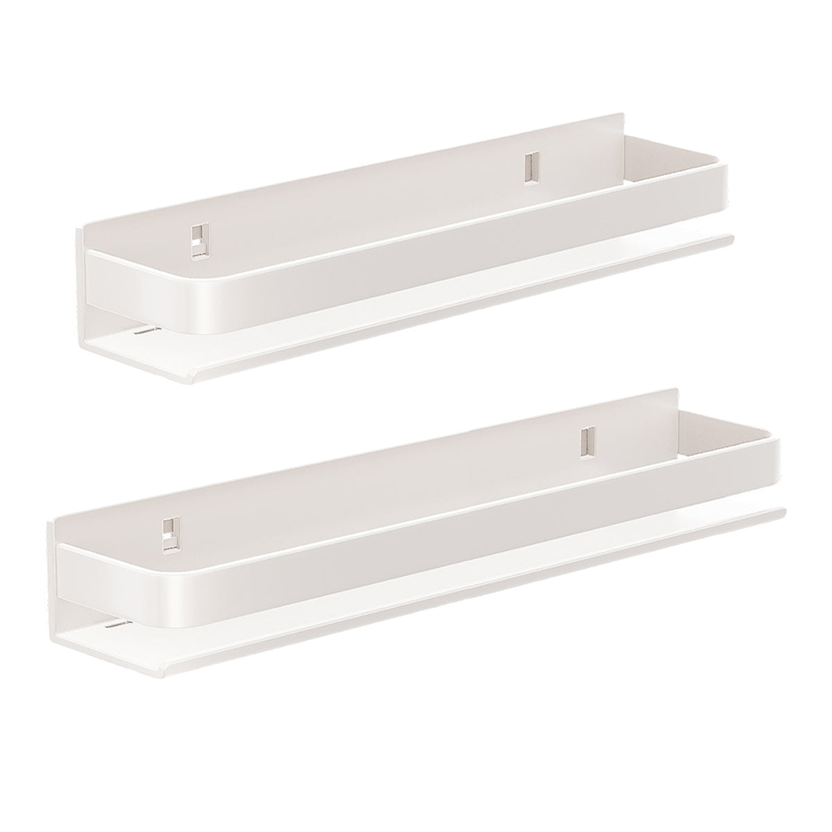 White Steel Kitchen Wall Shelf Two Widths | StorageOZ