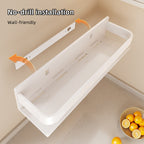 White Steel Kitchen Wall Shelf Two Widths | StorageOZ