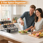 3 Tier Counter Spice Rack Three Colours Set | StorageOZ