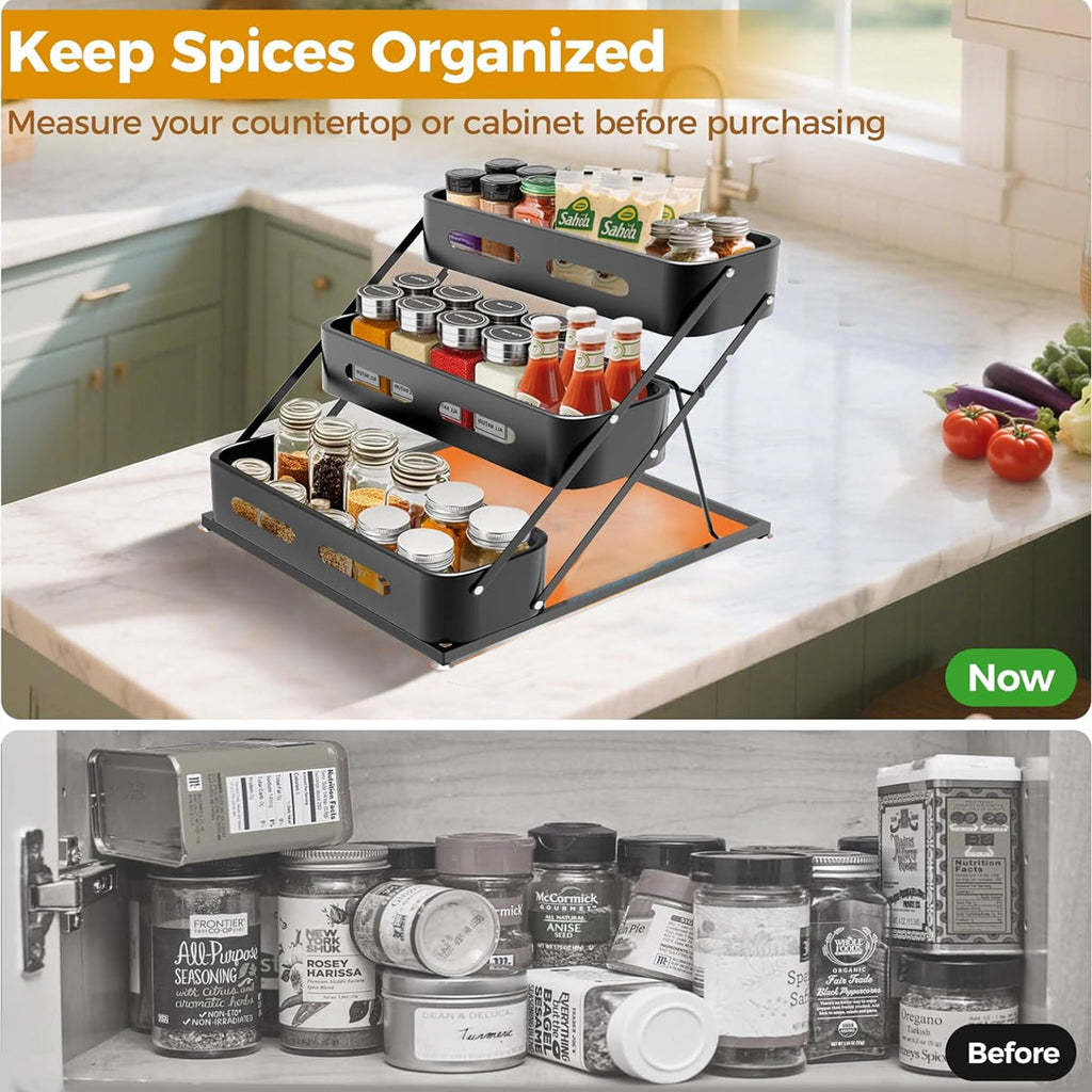 3 Tier Counter Spice Rack Three Colours Set | StorageOZ