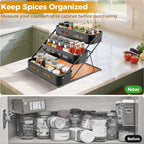 3 Tier Counter Spice Rack Three Colours Set | StorageOZ