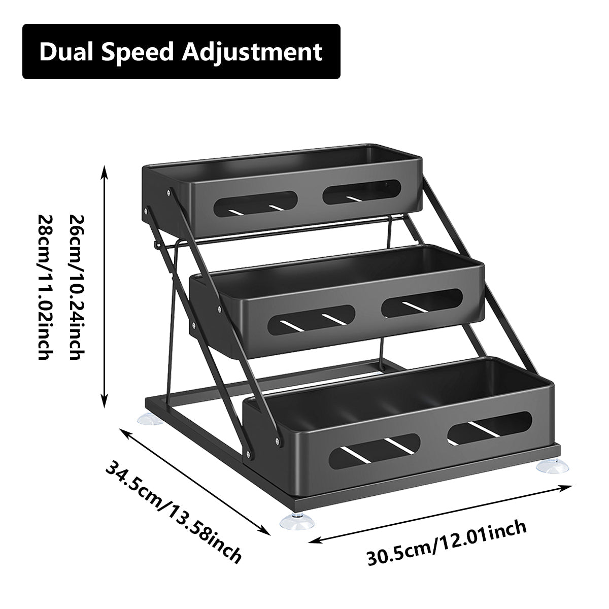 3 Tier Counter Spice Rack Three Colours Set | StorageOZ