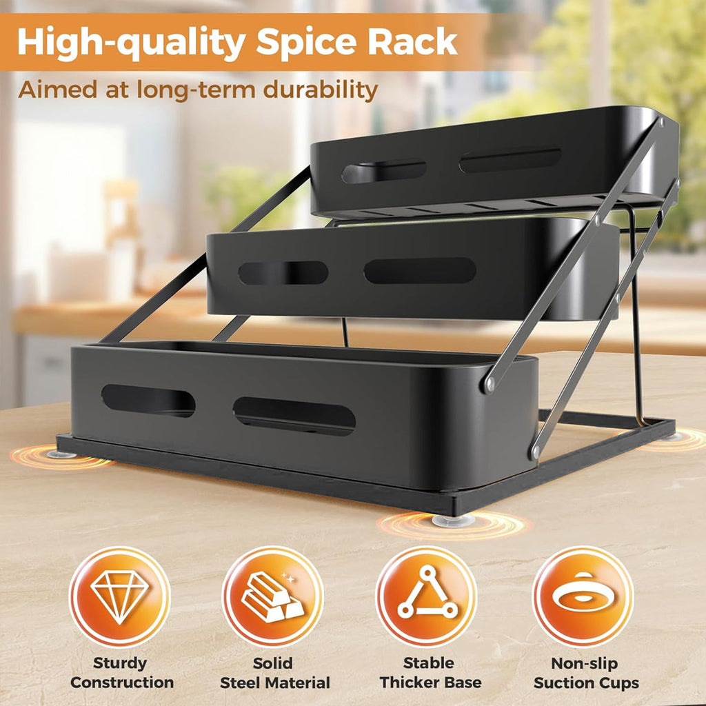 3 Tier Counter Spice Rack Three Colours Set | StorageOZ