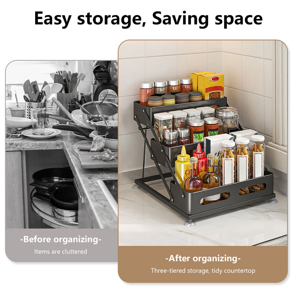 3 Tier Counter Spice Rack Three Colours Set | StorageOZ