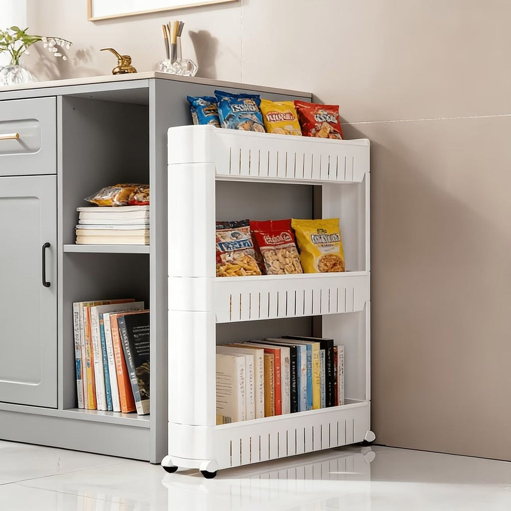 White 3 Tier Storage Rack Home Organiser | StorageOZ