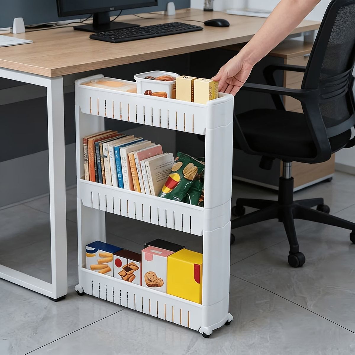 White 3 Tier Storage Rack Home Organiser | StorageOZ