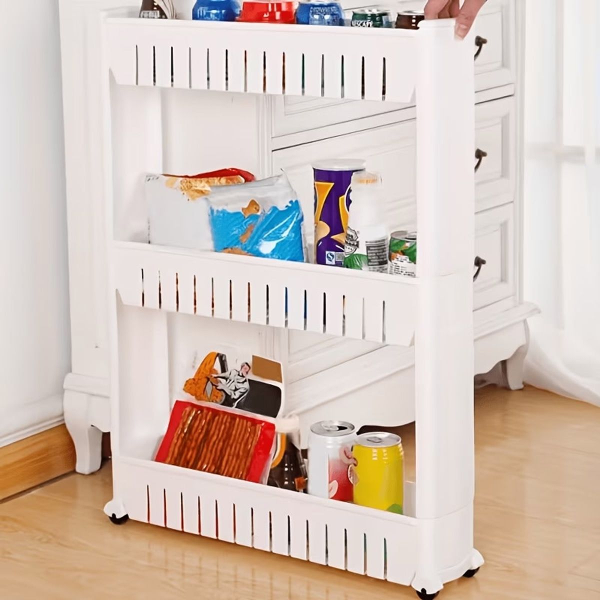 White 3 Tier Storage Rack Home Organiser | StorageOZ