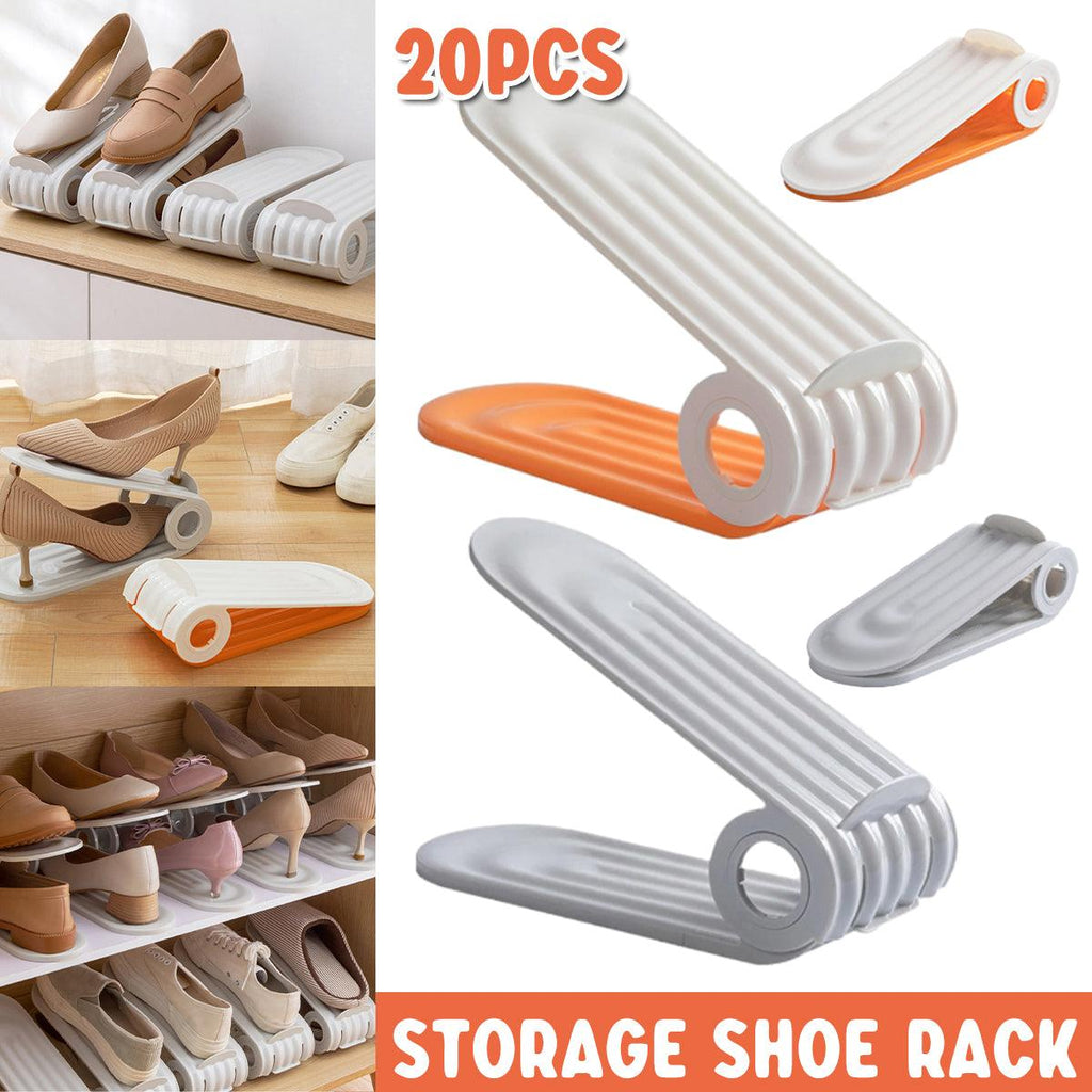 20 Pcs Double Layer Shoe Organisers Two Colours | StorageOZ