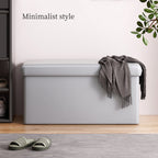 Grey Storage Stool Bench Two Capacities Set | StorageOZ