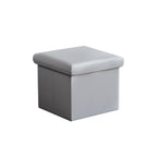 Grey Storage Stool Bench Two Capacities Set | StorageOZ