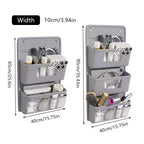 Grey Hanging Wall Storage Bag Two Heights | StorageOZ