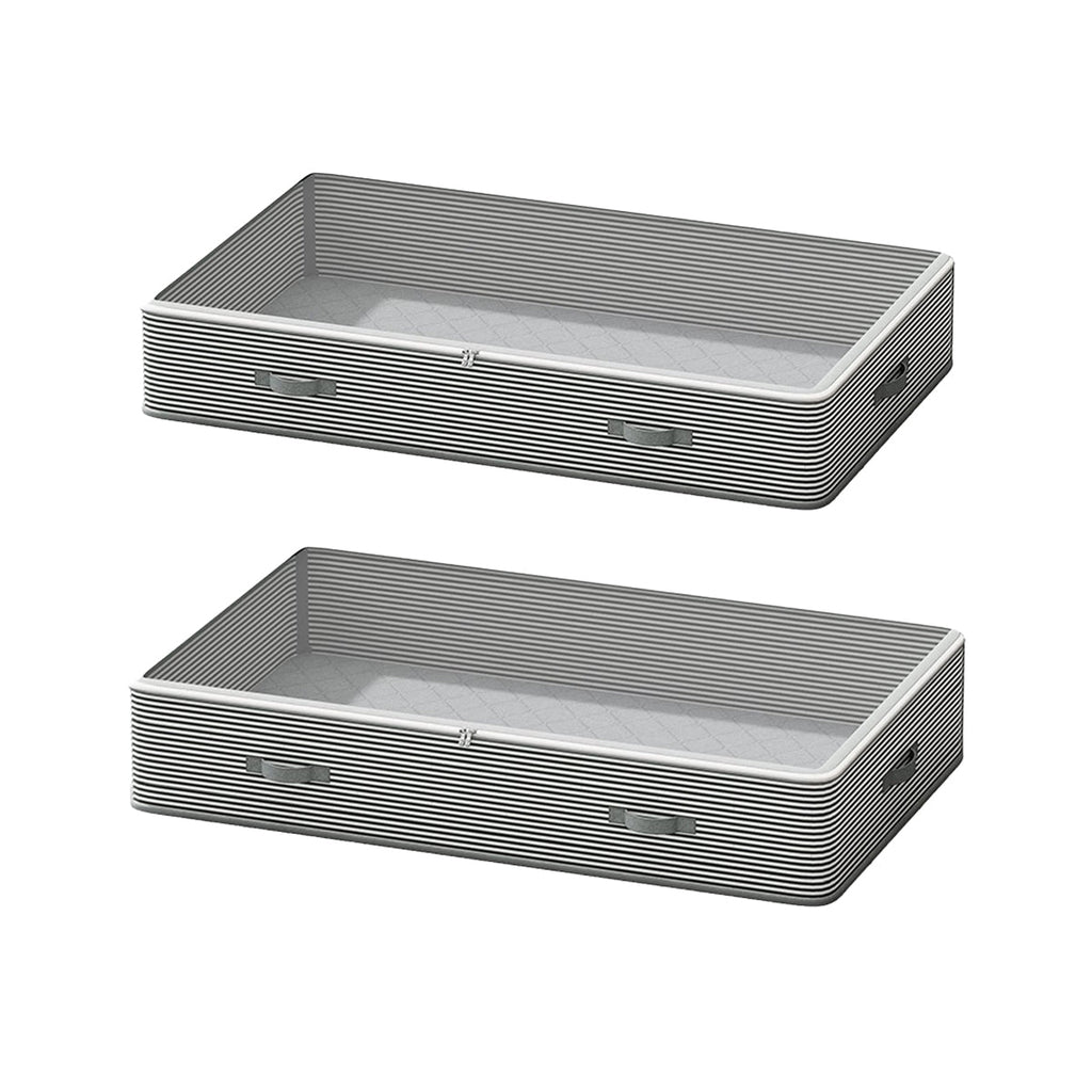 Under Bed Fabric Storage Bin Two Sizes Set | StorageOZ