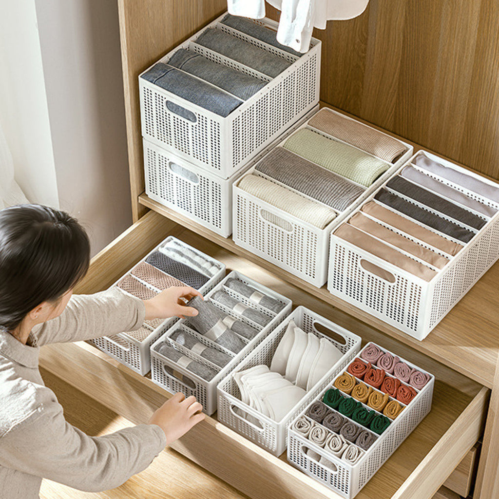 Collapsible Divider Basket Two Sizes Set | StorageOZ