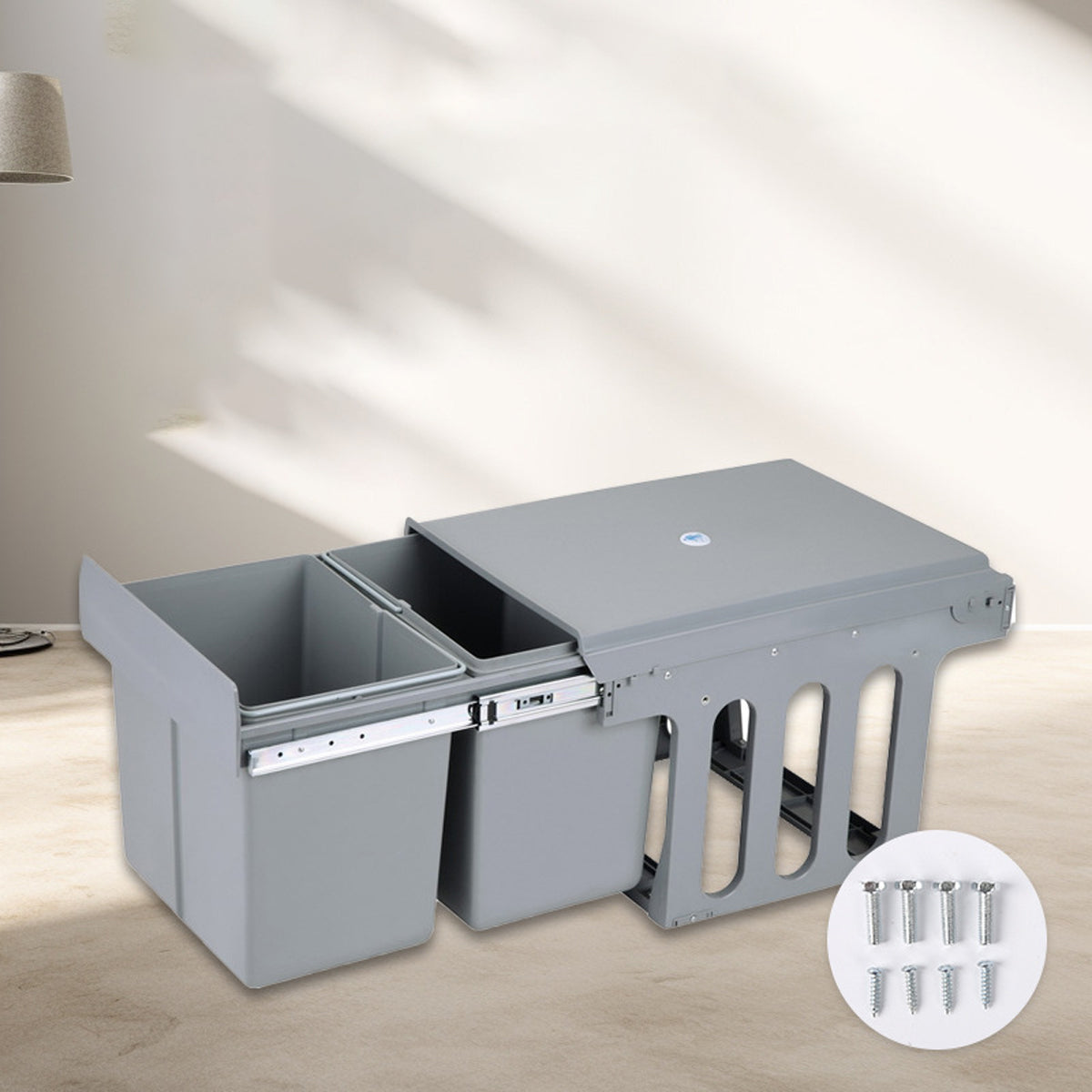Pull Out Under Sink Sort Bins Two Layouts | StorageOZ