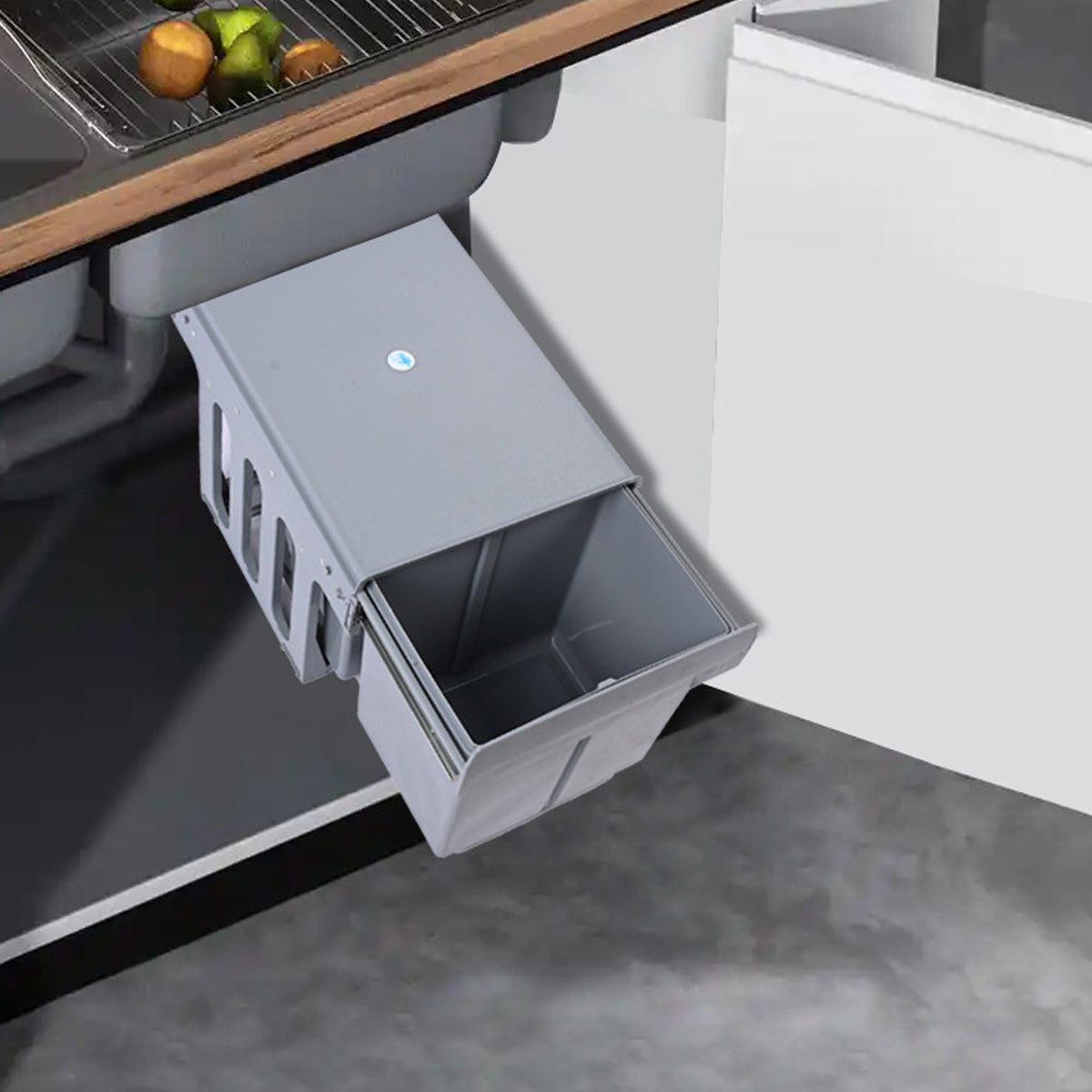 Pull Out Under Sink Sort Bins Two Layouts | StorageOZ