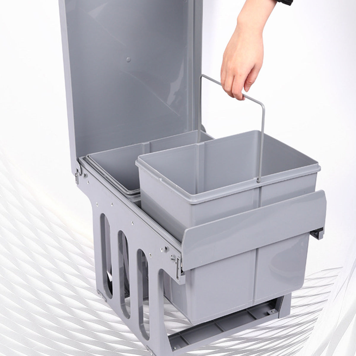 Pull Out Under Sink Sort Bins Two Layouts | StorageOZ