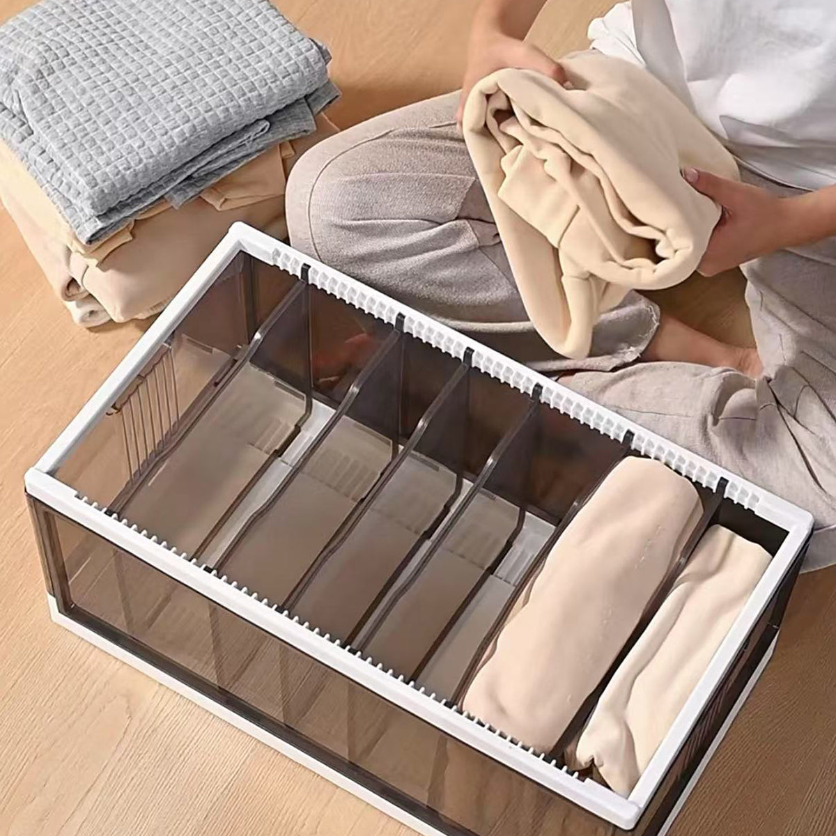 Layered Clothes Storage Box 7 or 9 Grids | StorageOZ