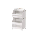 White Storage Cart Two or Three Tiers Set | StorageOZ