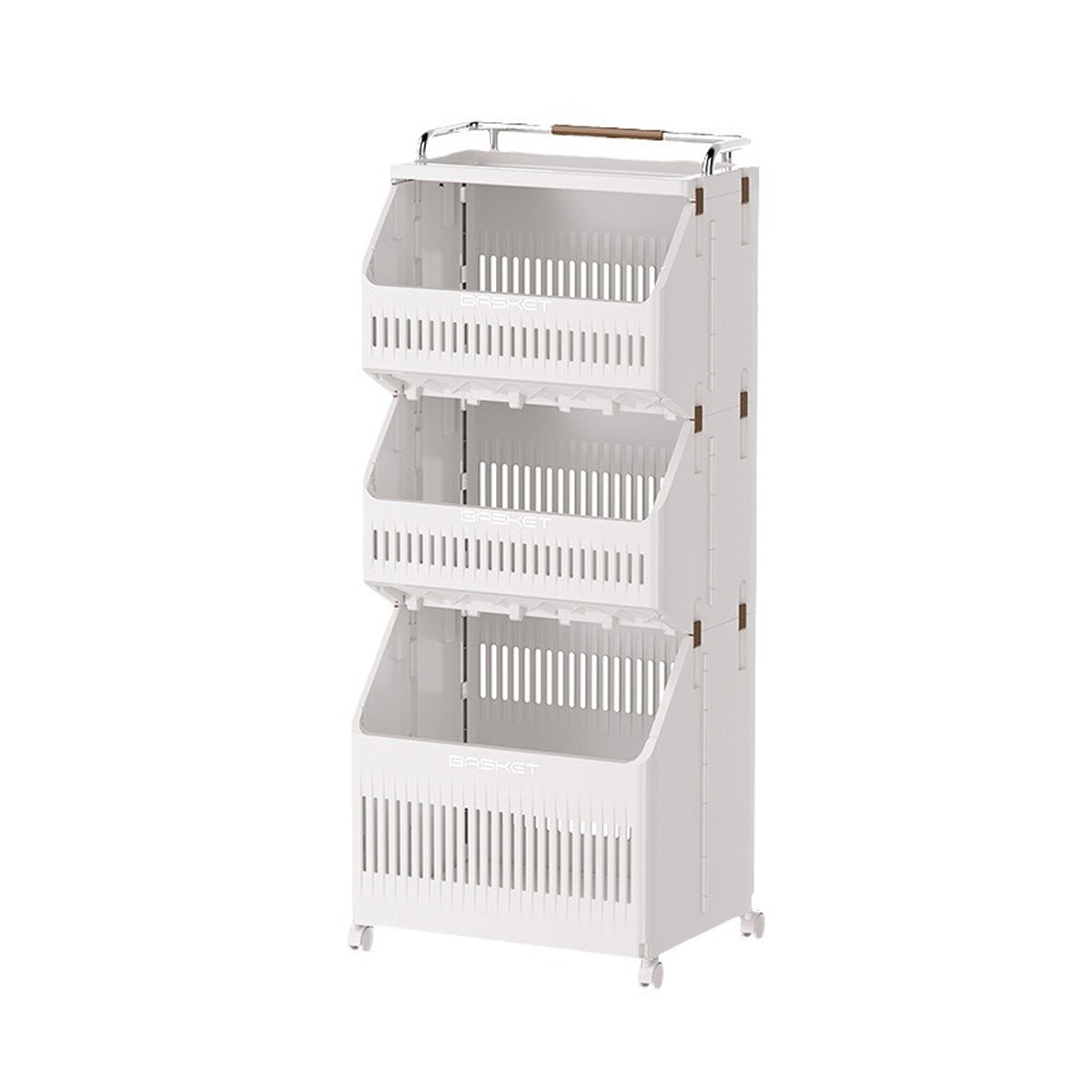 White Storage Cart Two or Three Tiers Set | StorageOZ
