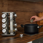 Rotating 4 Tier Spice Rack Two Shapes Set | StorageOZ
