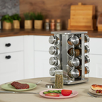 Rotating 4 Tier Spice Rack Two Shapes Set | StorageOZ