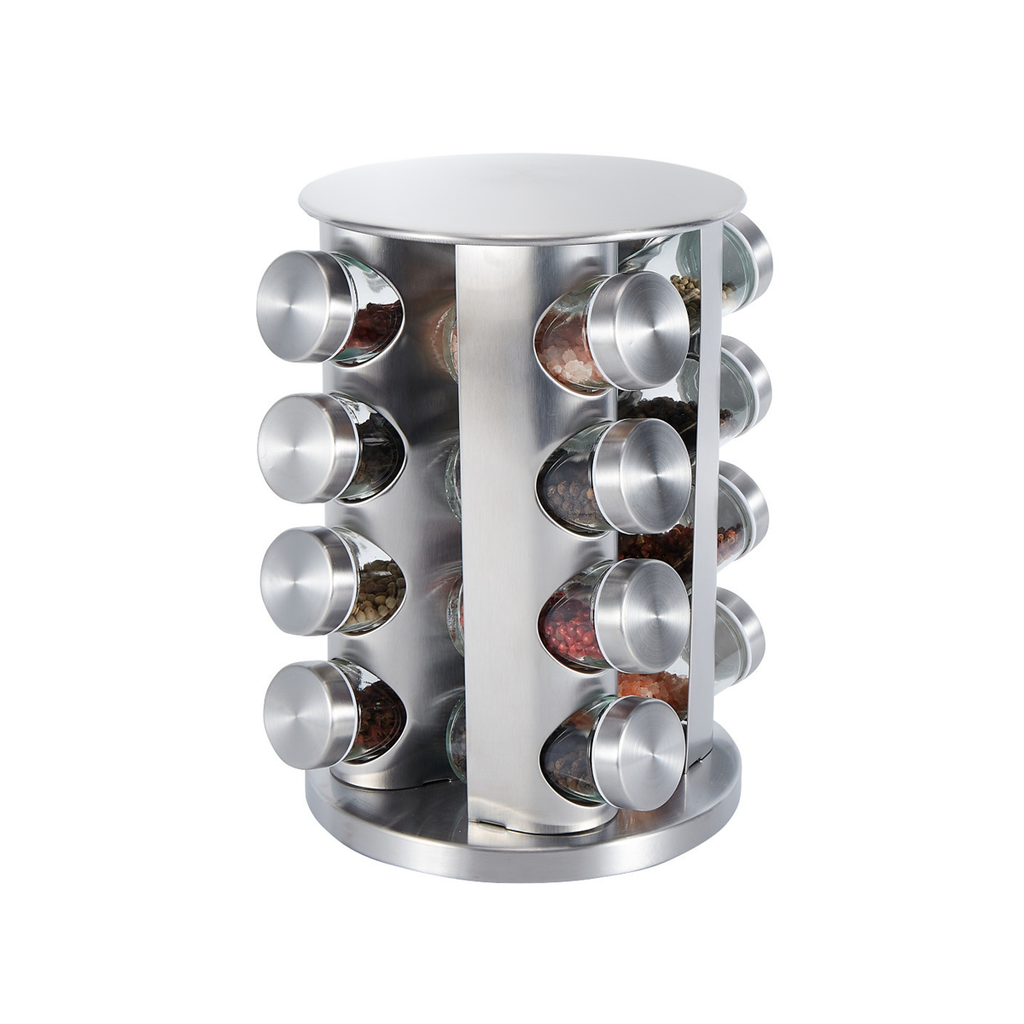 Rotating 4 Tier Spice Rack Two Shapes Set | StorageOZ