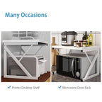 Microwave Stand Storage Rack Two Colours | StorageOZ