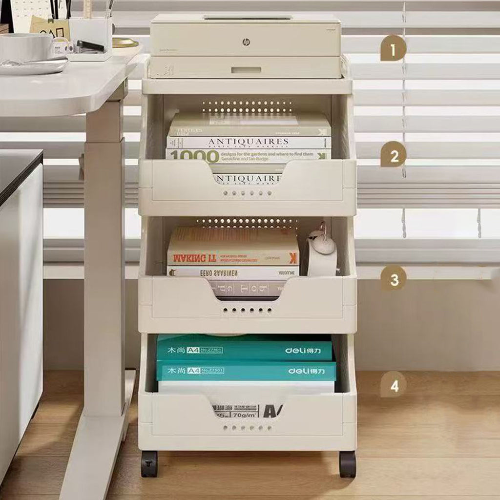 3 Tier Storage Carts Two Colours Organiser | StorageOZ