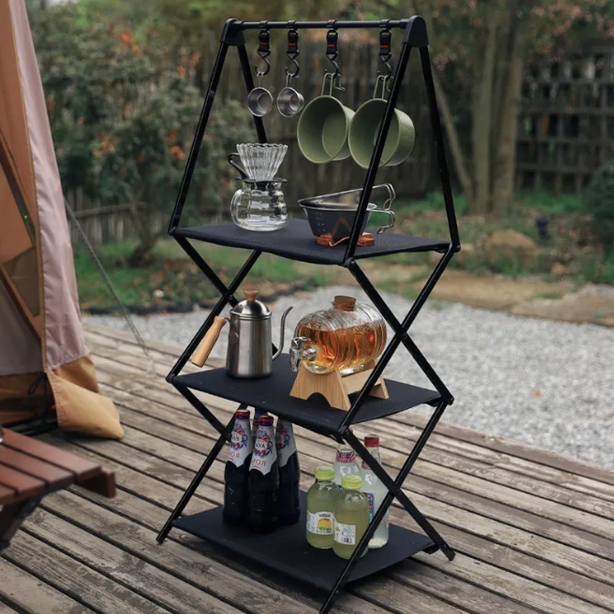 2 Tier Fold Storage Racks Home Organiser | StorageOZ