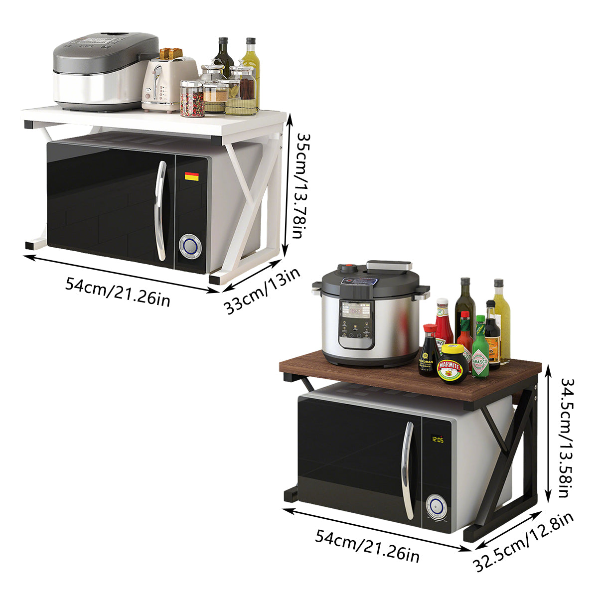 Microwave Stand Storage Rack Two Colours | StorageOZ