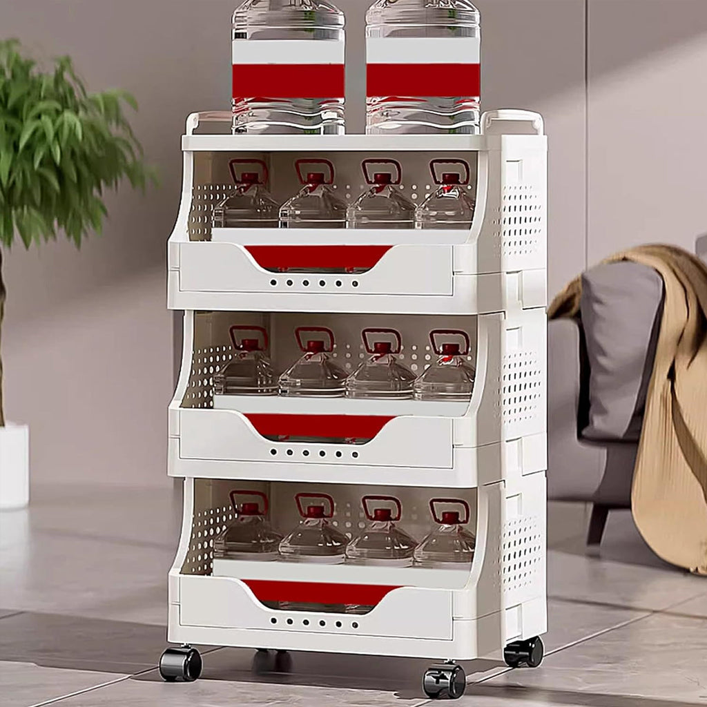 3 Tier Storage Carts Two Colours Organiser | StorageOZ