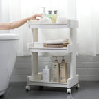 3 Tier Rolling Bathroom Cart Two Widths Set | StorageOZ